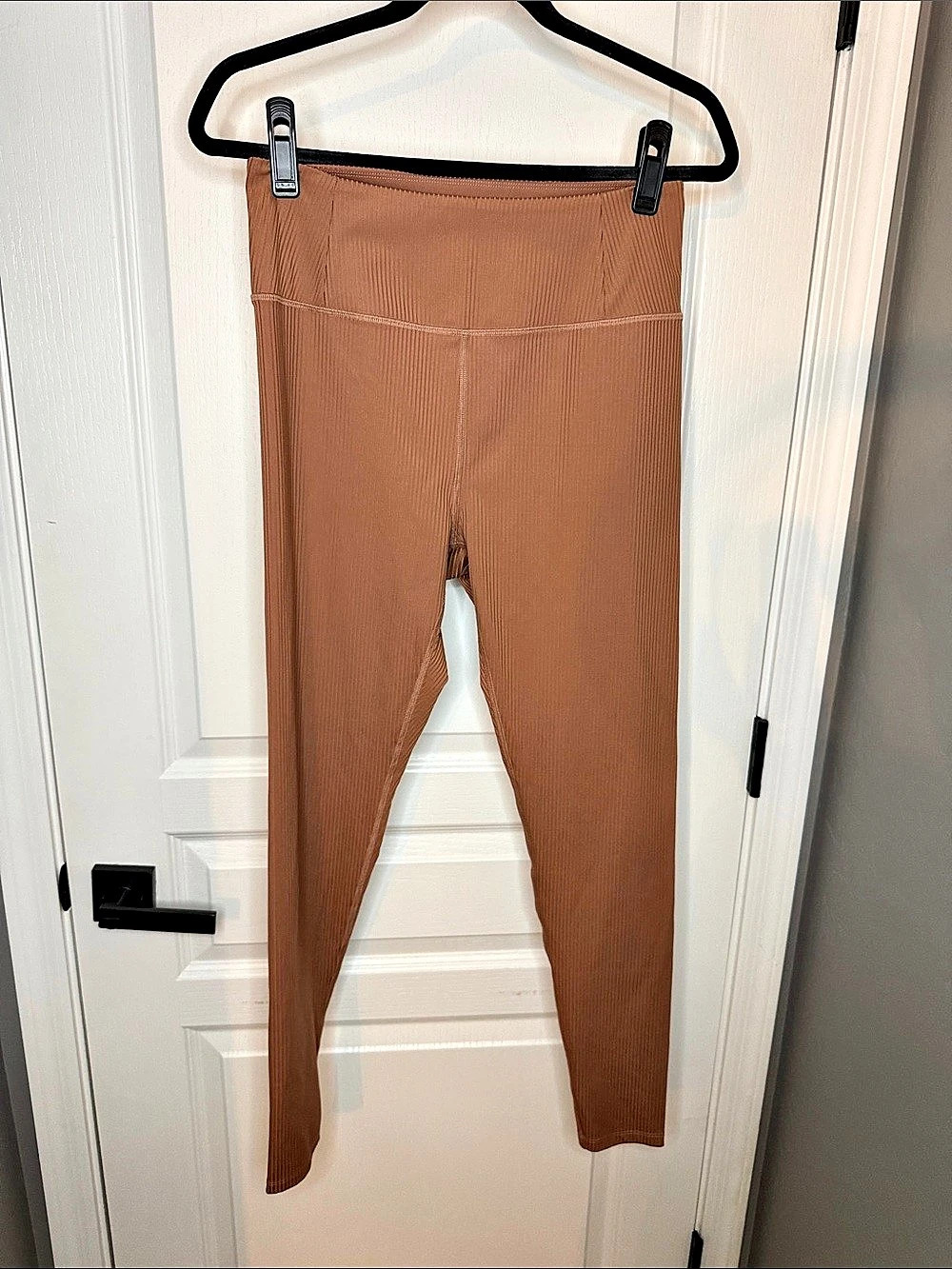 Girlfriend Collective Rib High-Rise Legging Brown Large
